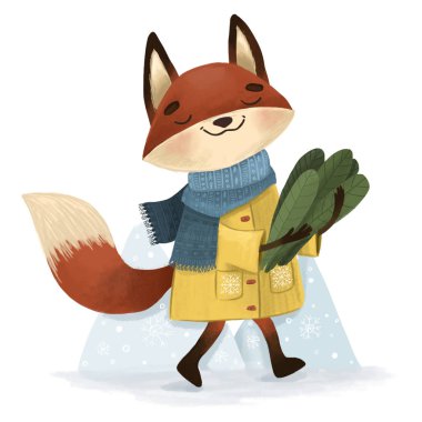 Çam dalları ile tilki