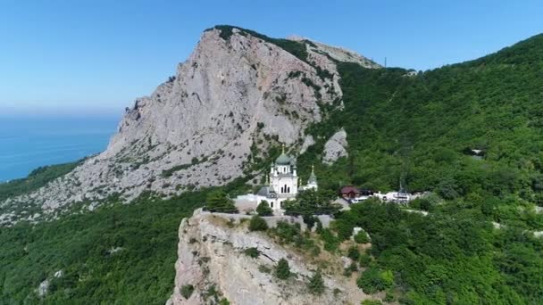 Krym Foros Kostel Hoře Jedno Nejkrásnějších Míst Krymu Léto 2017 — Stock video