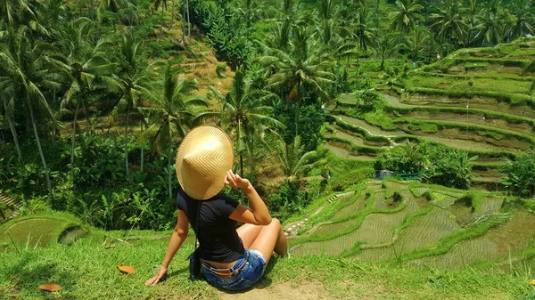 Tegallalang Rice Terraces Ubud One Most Beautiful Places Bali Come — Stock Photo, Image