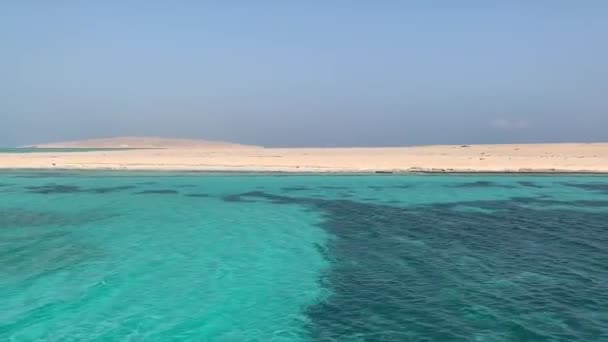 Hurghada Daki Desert Island Giftun — Stok video