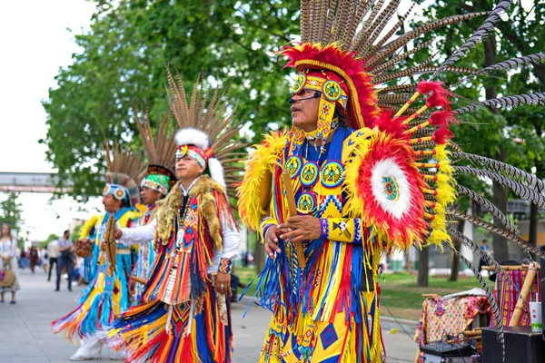 Moscou Rússia Maio 2019 Concerto Índios Peruanos Indígenas Trajes Nacionais Imagens Royalty-Free