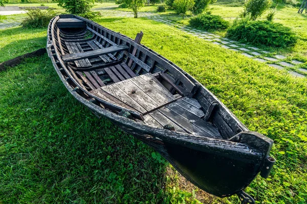 Velho Barco Pesca Costa — Fotografia de Stock