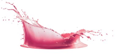 Pembe boya, beyaz arkaplanda izole edilmiş.