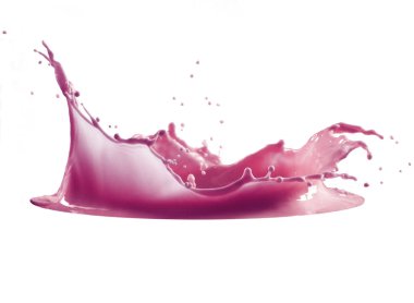 Pembe boya, beyaz arkaplanda izole edilmiş.