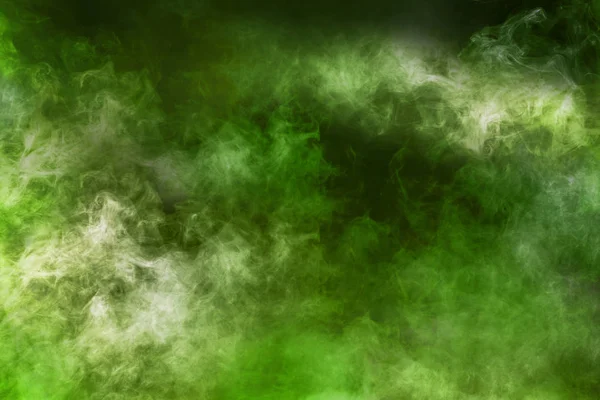 Espectacular abstracto humo blanco aislado colorido verde backgro — Foto de Stock