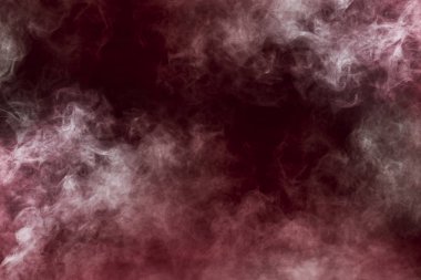 muhteşem soyut beyaz duman izole renkli kırmızı backgroun