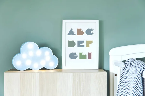 Quarto Infantil Moderno Estilo Minimalista — Fotografia de Stock