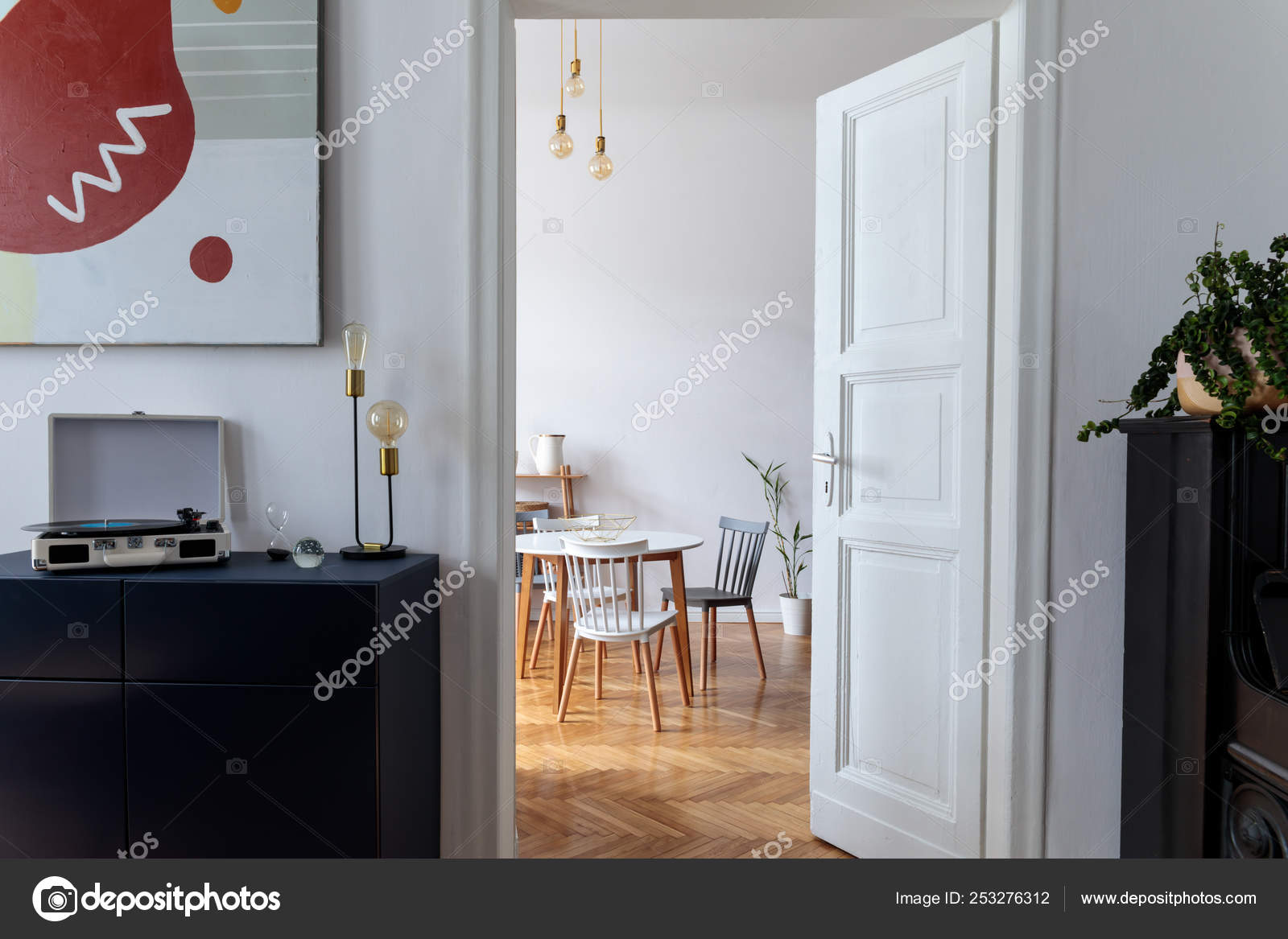 Stylish Scandinavian Interior Dinning Room Modern Apartment Design