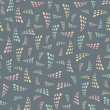 Pastel soyut geometrik üçgenler Dikişsiz vektör tekrar deseni. Tatlı yüzey desen tasarımı.