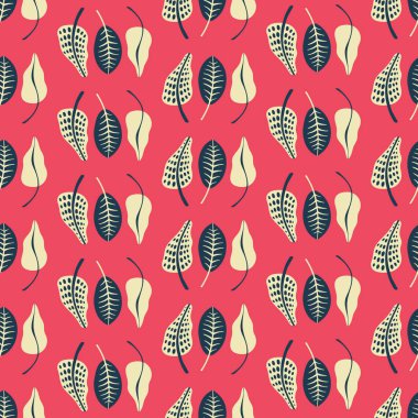 Retro karışık yaprak Dikişsiz vektör tekrarlama deseni çizgili geometrik tasarım. Tatlı yüzey desen tasarımı.