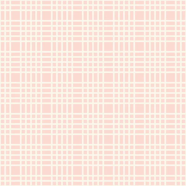 Текстурований перевірений безшовний візерунок рожевим і кремовим кольорами. Геометрична форма векторного повторення . — стоковий вектор
