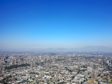 Santiago, Şili, Güney Amerika'da başkenti görünümünü