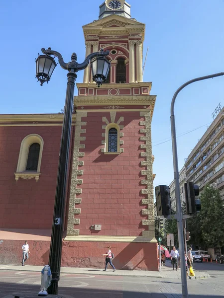 Santiago Chile December 2013 People Walking Streets City Santiago Capital — Stock Photo, Image