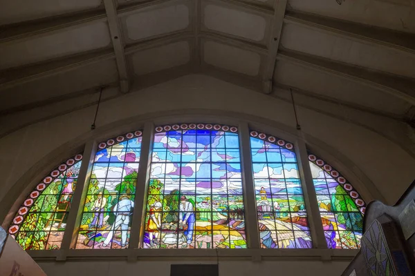 Sao Paulo Brazil Jun 2018 Colorful Vitral Market Sao Paulo — Stock Photo, Image