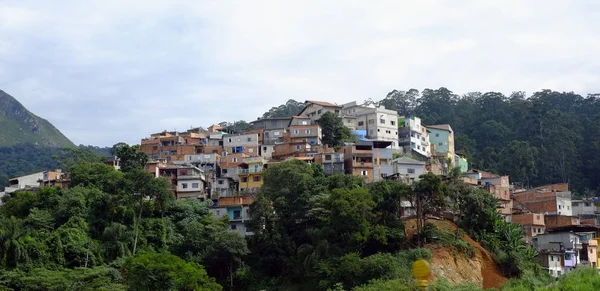 Bidonville Sur Quartier Sao Paulo Brésil — Photo