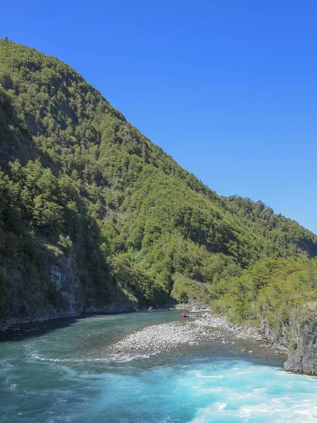 Veduta Del Fiume Sul Parco Nazionale Vicente Perez Rosales Cile — Foto Stock