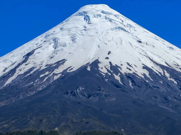Вулкан Осорно Піком Снігу Пуерто Варас Південь Від Чилі — стокове фото