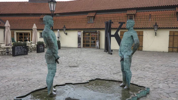 Prague Czech Republic Feb 2013 View Facade Fountain Franz Kafka — Stock Photo, Image