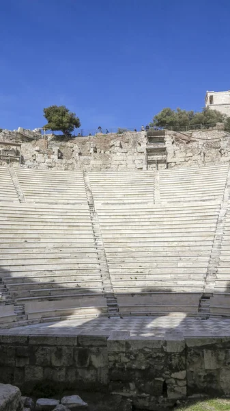 Ruines Théâtre Dionysos Athènes Grèce — Photo