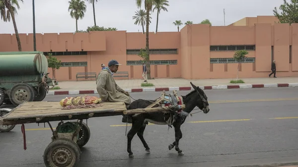 Marrakech Marocco Ottobre 2012 Carrozza Nel Quartiere Medina Marrakech Città — Foto Stock