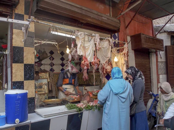 Marrakech Marruecos Octubre 2012 Mercado Abierto Barrio Medina Marrakech Ciudad — Foto de Stock