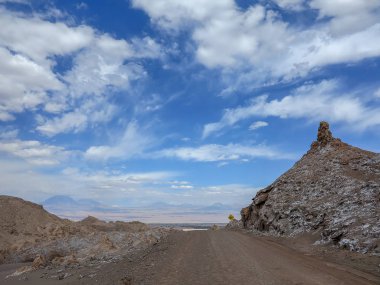 Valle de la Luna (Moon Valley), Şili Atacama Çölü, kayalık bir oluşumu