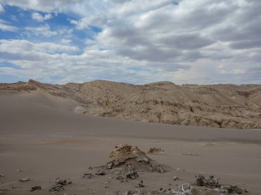 Valle de la Luna (Moon Valley), Şili Atacama Çölü, kayalık bir oluşumu