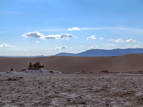 Valle Luna Hold Völgy Egy Sziklás Formáció Chilei Atacama Sivatag — Stock Fotó