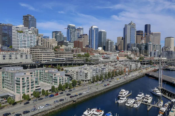 Seattle Washington Usa Července 2018 Panoramatický Výhled Přístav Panorama Města — Stock fotografie