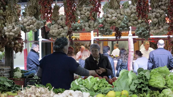 Oporto Portugal Noviembre 2012 Mercado Aire Libre Oporto Portugal — Foto de Stock