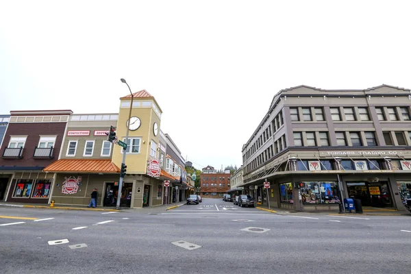 Ketchikan Alaska Juli 2018 Dock Und Front Sich Ein Souvenirladen — Stockfoto