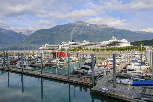 Skagway Alaska Julio 2018 Vista Del Puerto Skagway Costa Oeste — Foto de Stock