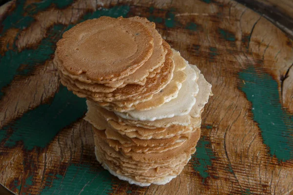 Traditional Japanese rice crackers - senbei — Stock Photo, Image