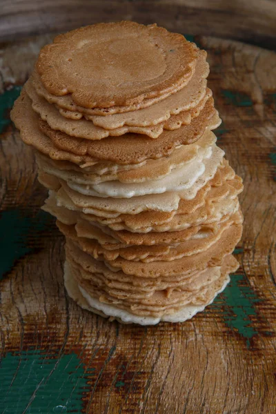 Traditional Japanese rice crackers - senbei — Stock Photo, Image