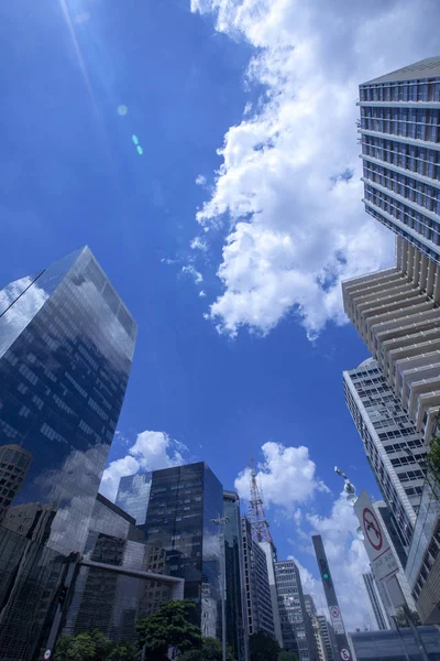 Avenida Paulista, São Paulo, Brasil — Fotografia de Stock