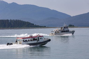 Juneau, Alaska 'da balina izleme teknesi