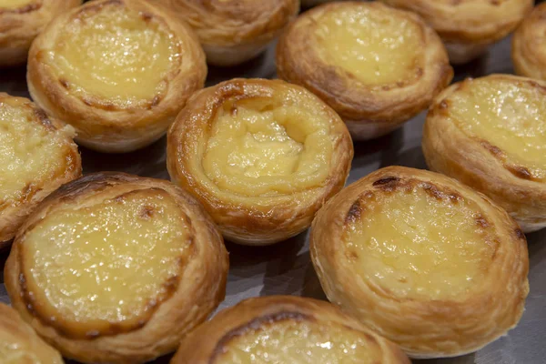 Pastel de Nata, una especialidad de Portugease cusine — Foto de Stock