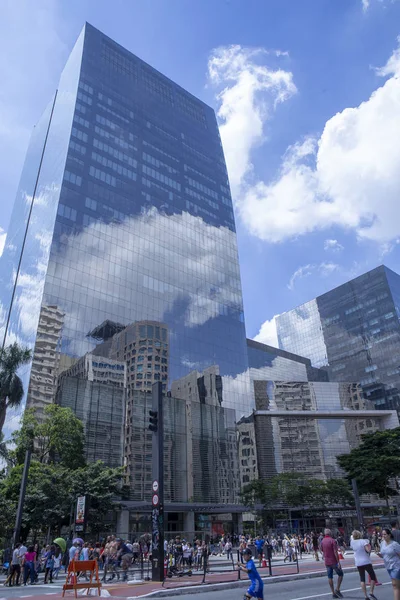 Avenida Paulista, Sao Paulo, Brasil — Foto de Stock