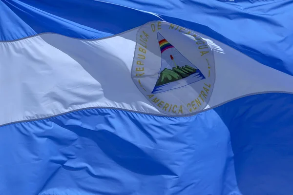 Nicarágua Bandeira — Fotografia de Stock