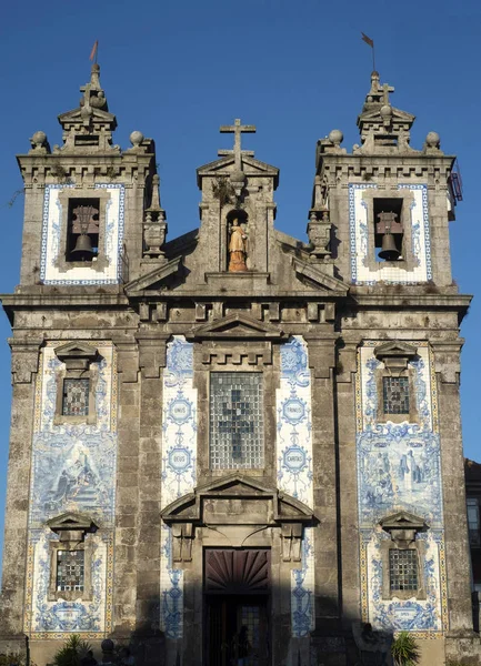 Iglesia Igreja de Santo Ildefonso, Oporto, Portugal . —  Fotos de Stock