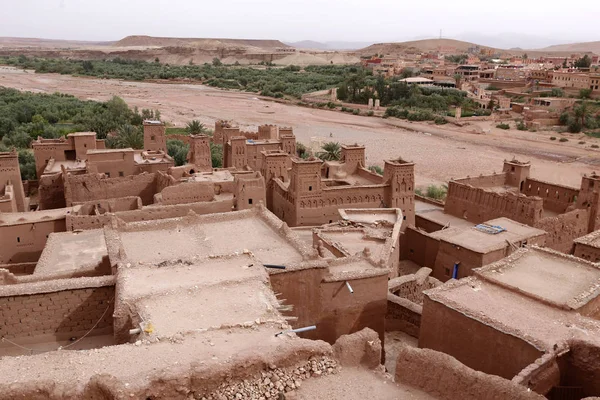 Città di Ait Ben Haddou vicino Ouarzazate sul Marocco — Foto Stock