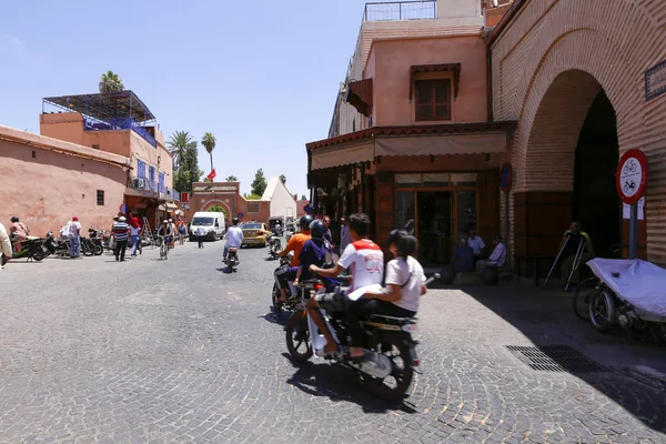 Marrakech Marrocos Maio 2019 Pessoas Rua Medina Cidade Velha Marrakech — Fotografia de Stock