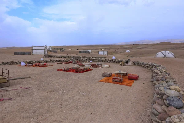 Camp in der Wüste Agafay, Marokko — Stockfoto