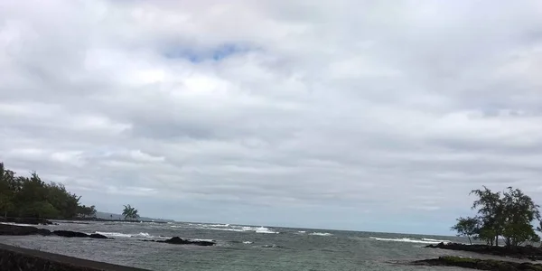 Hawaï Grande Île Hilo Océan — Photo