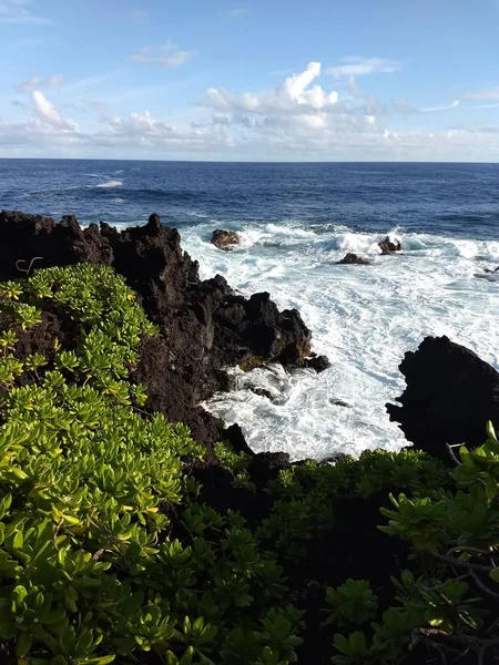 Hawaii Big Island Beach View Cliff — Stock Photo, Image