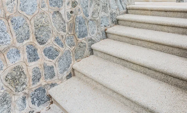 Escaleras Hormigón Envejecido Con Moho Pintura Descolorida Desmoronamiento Playa — Foto de Stock