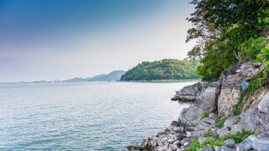Krasiaw Barajı manzarası. Süphan Buri Tayland