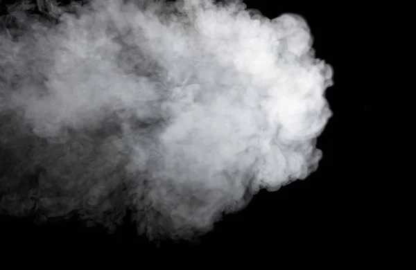 Smoke Fragments Black Background — Stock Photo, Image