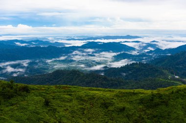 Çünkü bu bakış dağ, Thongphaphum, Tayland Tayland-Myanmar sınırında görünümü 