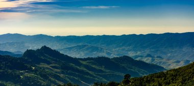 arka plan doğa, Doi Pha Tang bakış açısı, Tayland Chiang Rai eyaleti. güzel konum ve fotoğrafçılar ve turistler için çok popüler